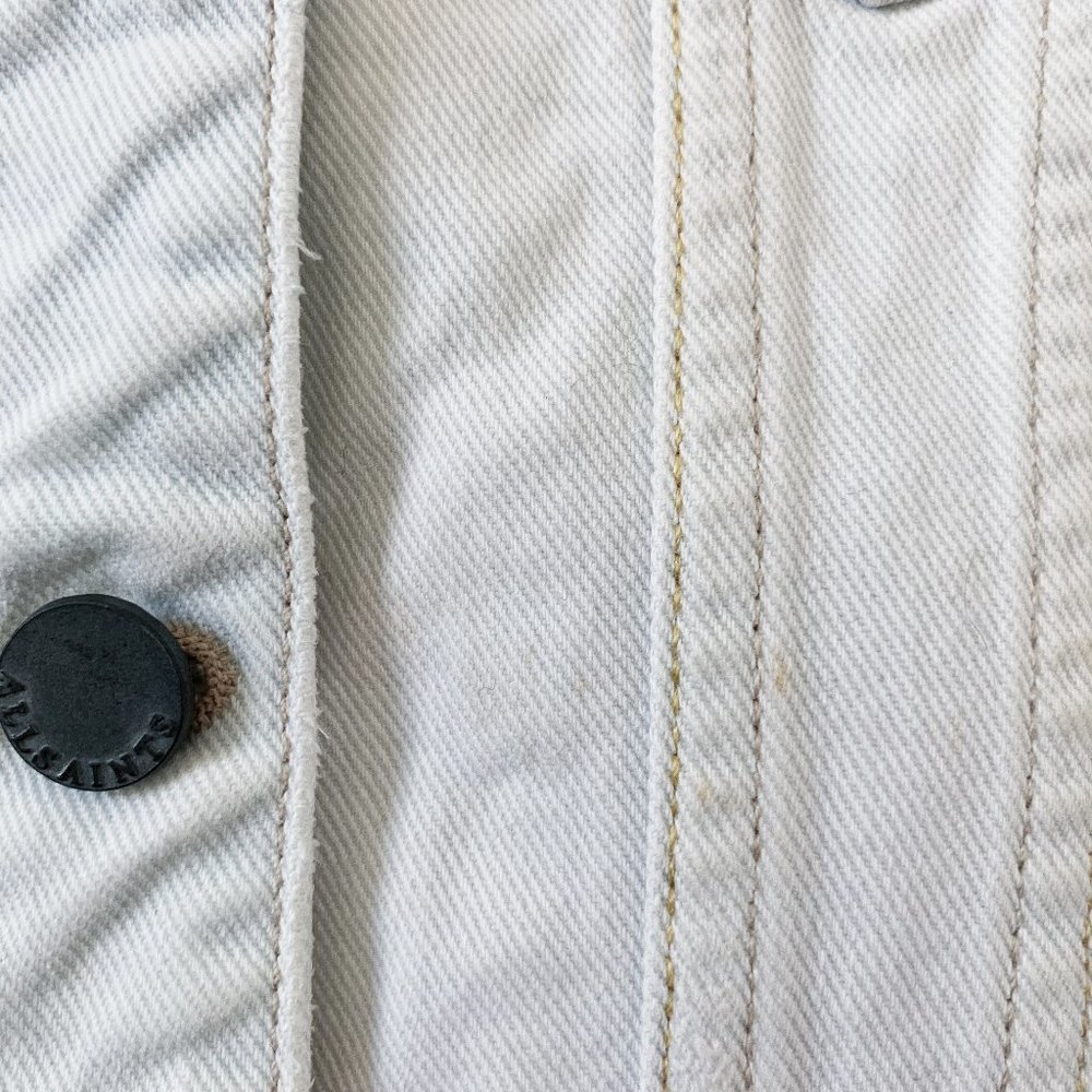 All Saints Kleo Distressed Denim Jacket - Picture 5 of 7